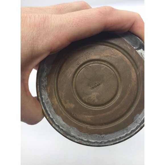 Vintage 8” brass pitcher windmill England dog sailboat chicken street country - Picture 7 of 9